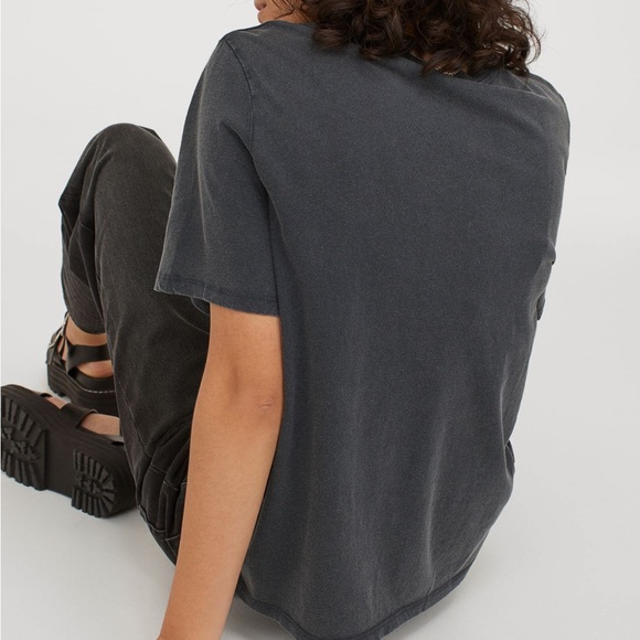 H&M THE FUTURE OF VISIONS GRAPHIC TEE T-SHIRT GRAY ZODIAC Large - Picture 3 of 6